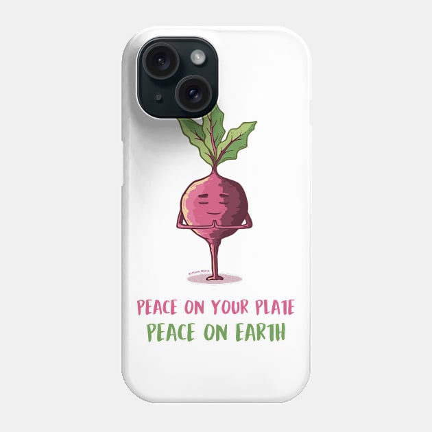 VEGAN FRANK BEET Phone Case by Green Art Service