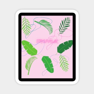 Tropical Leaves Magnet