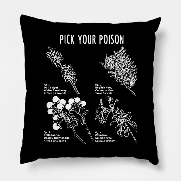 Pick Your Poison Pillow by prettyinpunk