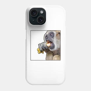 Snacking Gibbon Phone Case