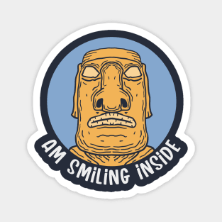 Smiling Inside Moai Magnet