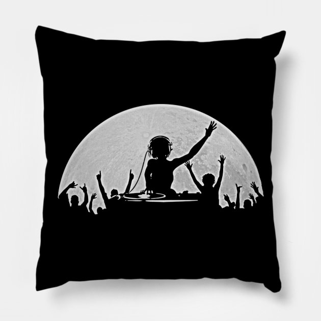 Full Moon Party Pillow by BrotherAdam