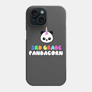 Trendy Panda Unicorn Back To School Gift - 3rd Grade Pandacorn Phone Case