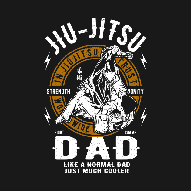 Brazilian Jiu Jitsu Dad by printjobz