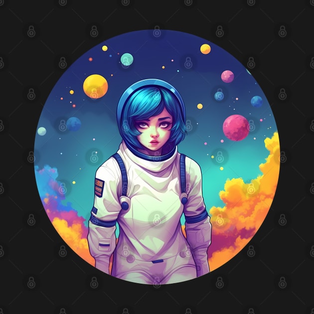 Anime character girl in space suit by Fyllewy