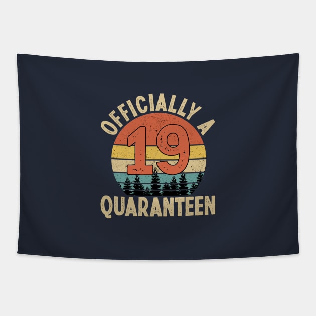 officially a quaranteen 19th birthday Tapestry by Yoyo Star