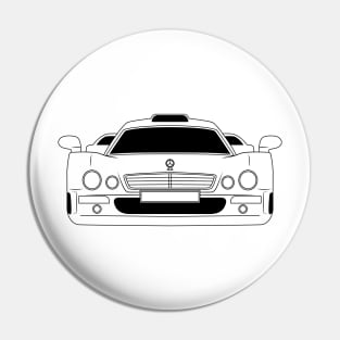 Mercedes Benz CLK GTR Black Outline Pin