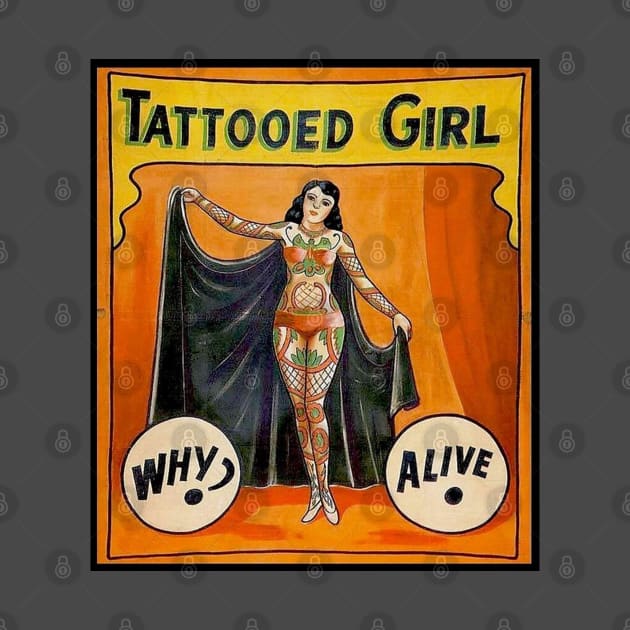 Tattooed girl by The Curious Cabinet