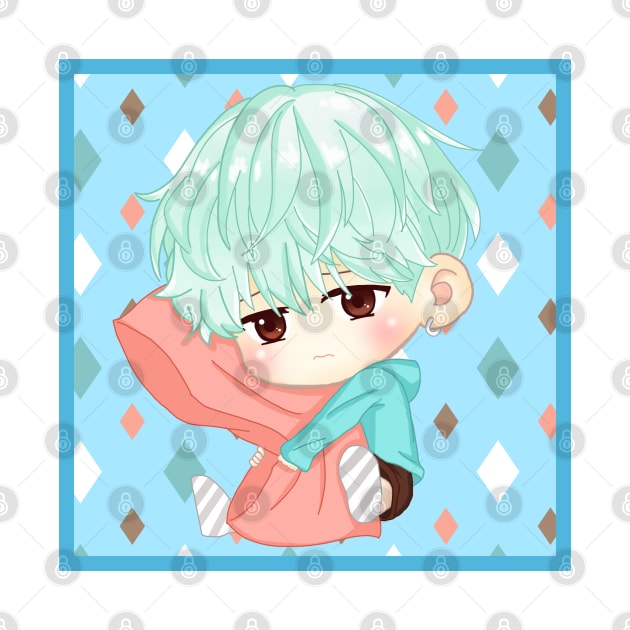 BTS KPOP SUGA CUTE CHIBI CHARACTER by moonquarius