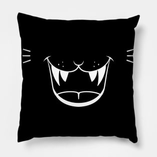 Angry Cat Face Pillow