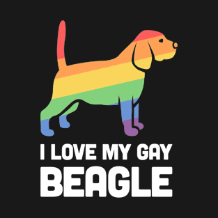 Beagle - Funny Gay Dog LGBT Pride T-Shirt