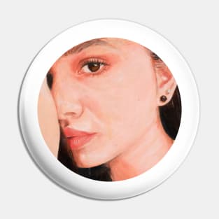 Staring girl portrait Pin