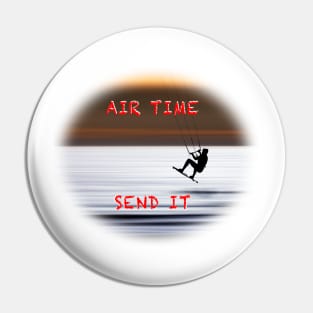 Kite Surfing Air time Send It Pin