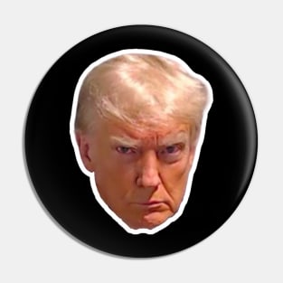 Donald Trump Mugshot Photo Floating Head Pin