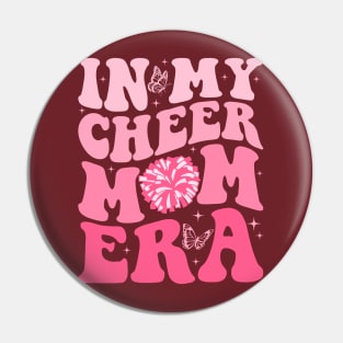 In My Cheer Mom Era Trendy Cheerleading Football Mom Life Pin