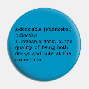 The definition of adorkable Pin