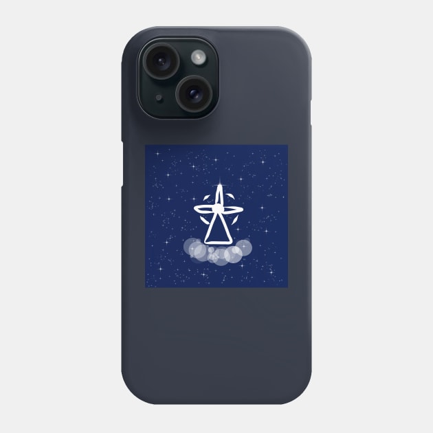 wind generator, energy, electricity, energy production, green energy, ecology, technology, light, universe, cosmos, galaxy, shine, concept Phone Case by grafinya