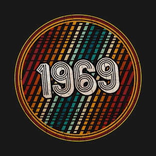 1969 - Circle Vintage Colorful T-Shirt