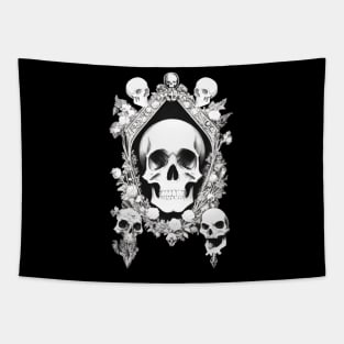 Santa Muerte In The Mirror - V2 Tapestry