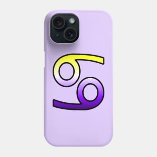 Cancer Nonbinary Pride Symbol Phone Case