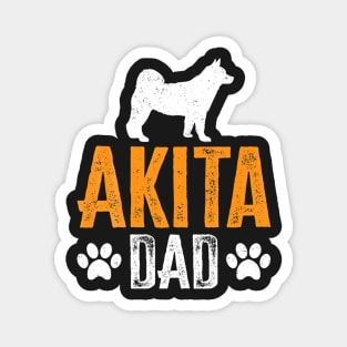 Akita Dad Gift Dog Daddy Akita Father Day Magnet