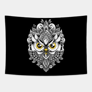 Ornate Owl Tapestry