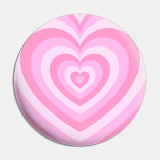 Latte Heart, Light Pink Hearts Pin