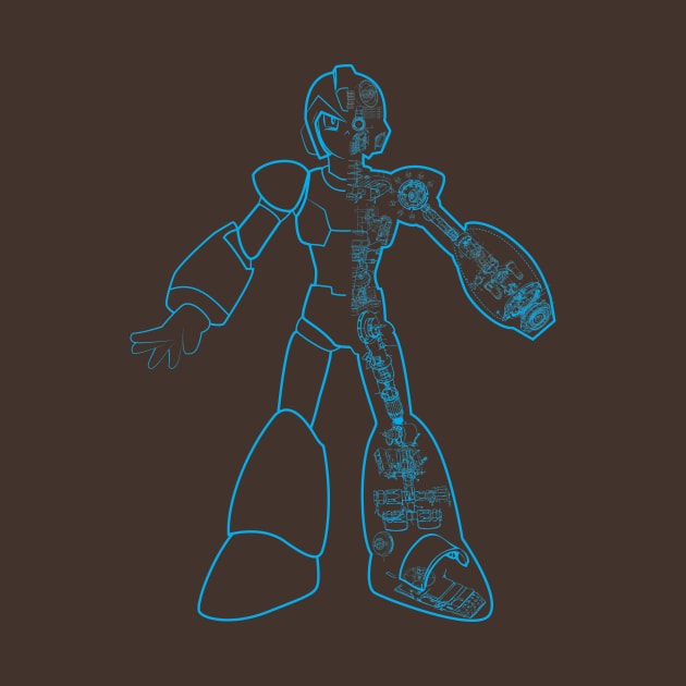 Mega Man X Schematic by TheDailyRobot