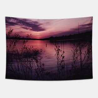 Sunset at the Lake 02 Tapestry