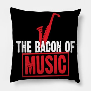 The Bacon of Music Design Saxophone Pillow