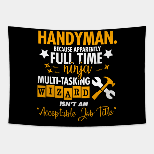 Handyman Ninja Tapestry