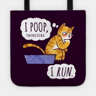 I Poop, Therefore I Run Tote