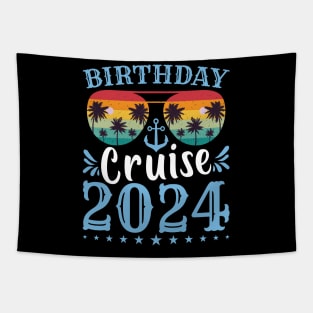 Birthday Cruise Squad Birthday Party Tee Cruise Squad 2024 Tapestry