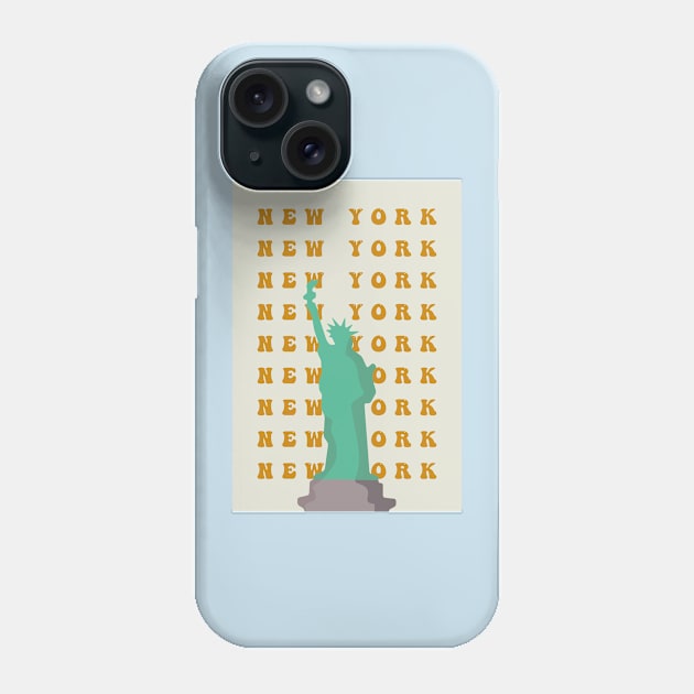 Statue of Liberty - New York Graphic Tee Phone Case by TheMEXimalists