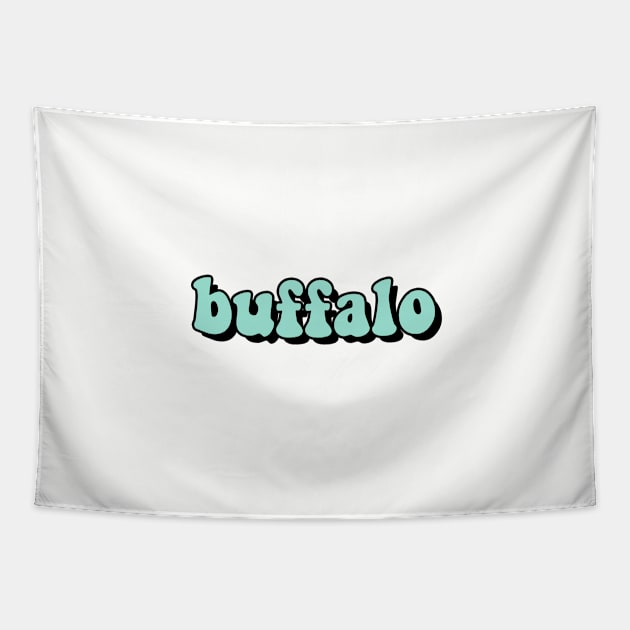 Minty Buffalo Tapestry by AdventureFinder