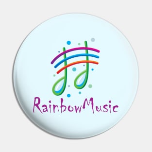 Rainbow Music Note Rainy Season Pin