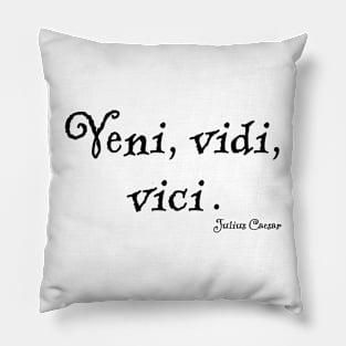 "Veni, vidi, vici." Julius Caesar Pillow