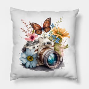 Spring Floral Camera Pillow