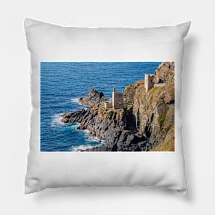 The Crowns Engine Houses, Botallack Mine, Cornwall Pillow