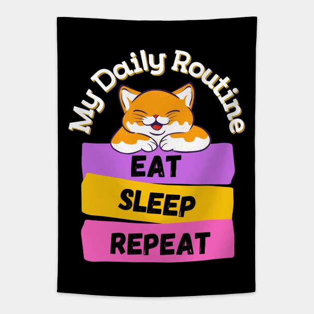 My Daily Routine Tapestry by Introvert Home 