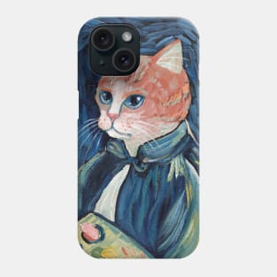 Van Gogh Cat Portrait Phone Case