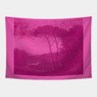 Pink Landscape Tapestry