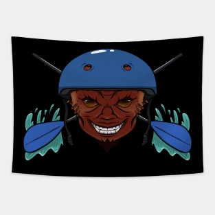 Rafting Devil (no caption) Tapestry