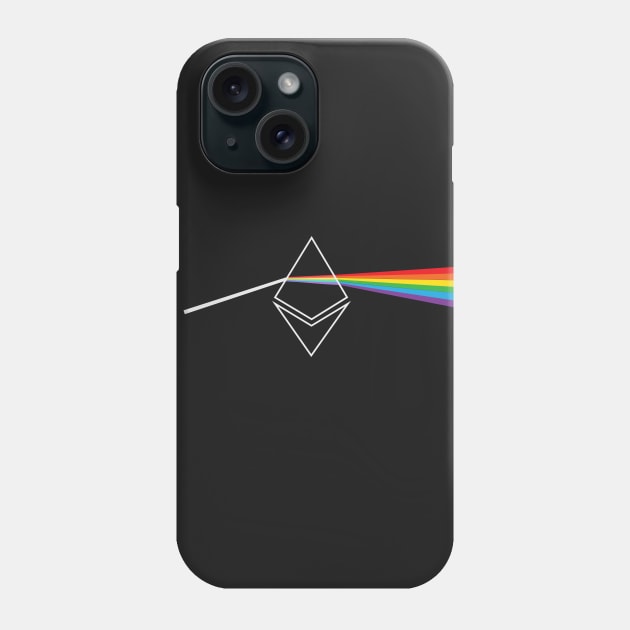 Ethereum Rainbow Prism Phone Case by mangobanana