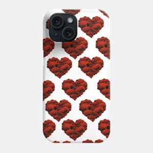 red heart pattern Phone Case