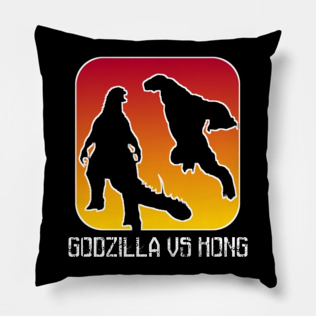 Godzilla vs kong Pillow by Dexter