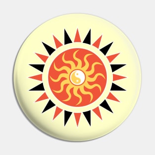 Yin yang sunshine Pin