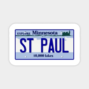 St. Paul License Plate Magnet