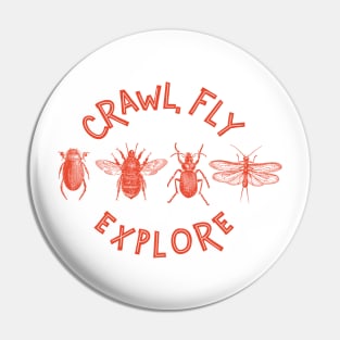 Crawl, Fly, Explore! Pin