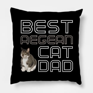 Best Aegean Cat Dad Pillow